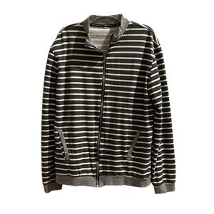 Fredd Marshall striped zip up jacket